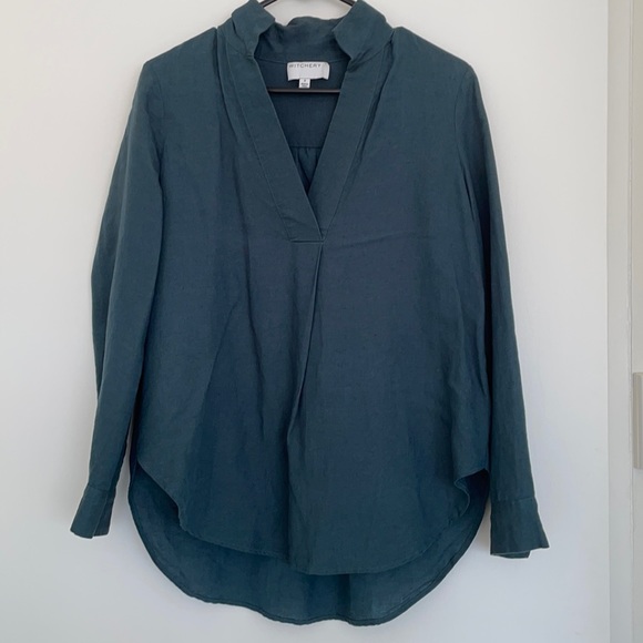 Forest Green Linen Shirt From Witchery 